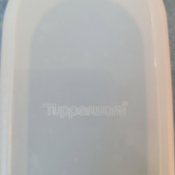 Vintage Tupperware Modular Mates Super Oval Pantry Set Four Piece Set Blue Lids - Picture 7 of 8